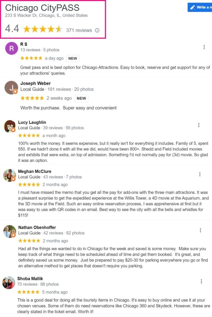 chicago citypass reviews