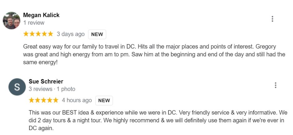 washington dc big bus tour reviews