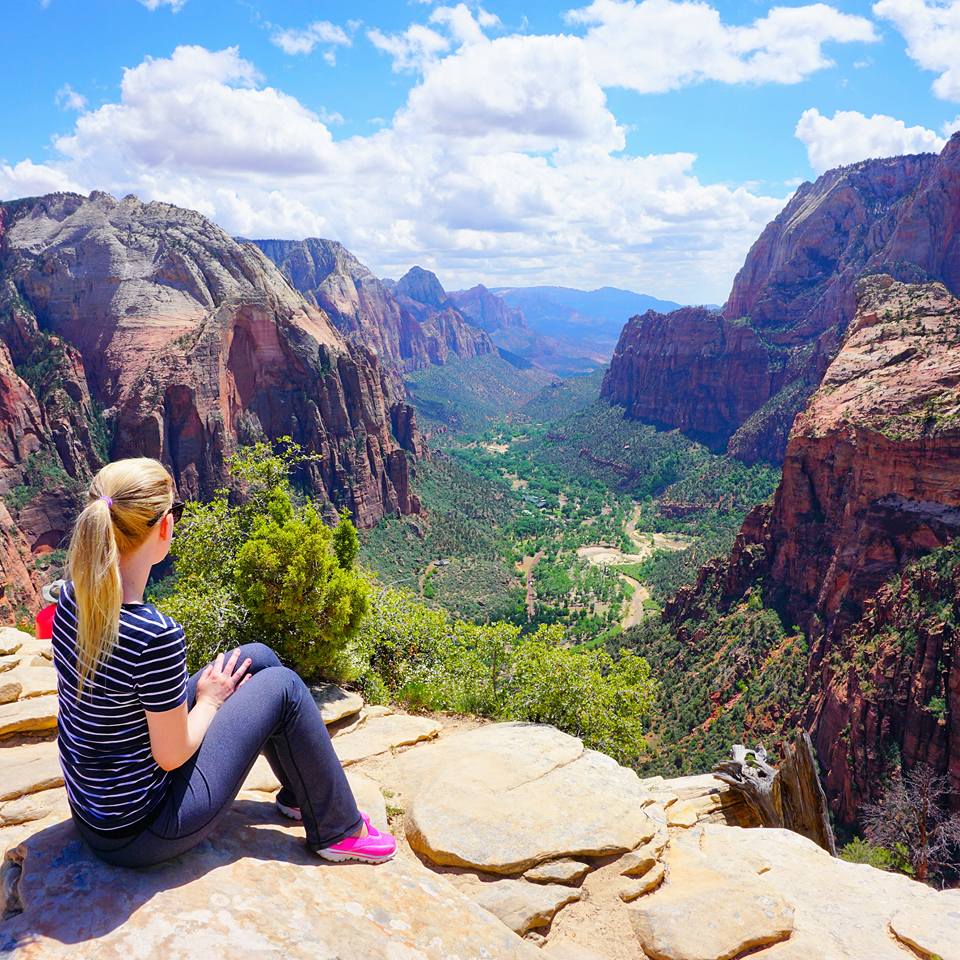 Hiking up Angel's Landing in Zion National Park