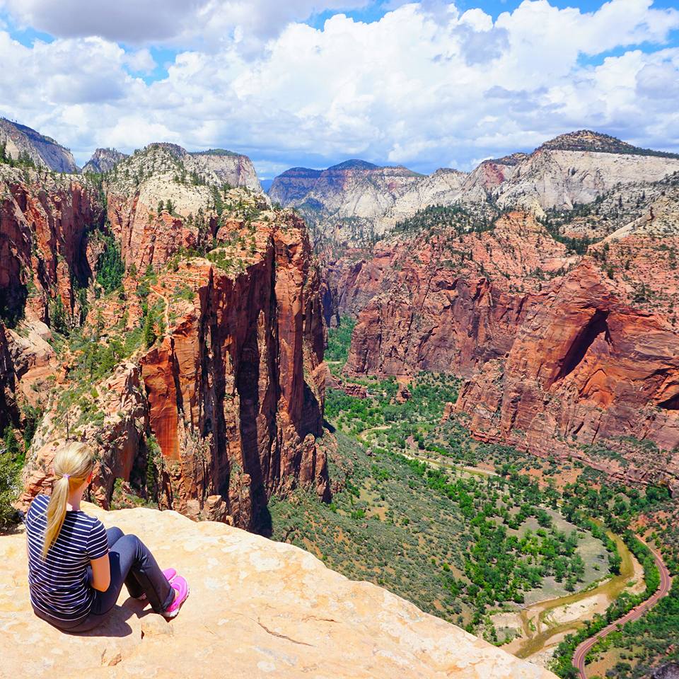 Hiking up Angel's Landing in Zion National Park