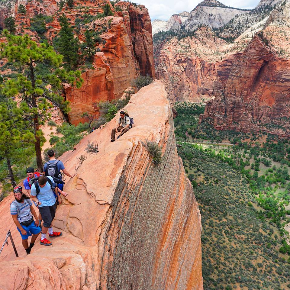 Image of hiking up Angel's Landing in Zion National Park
