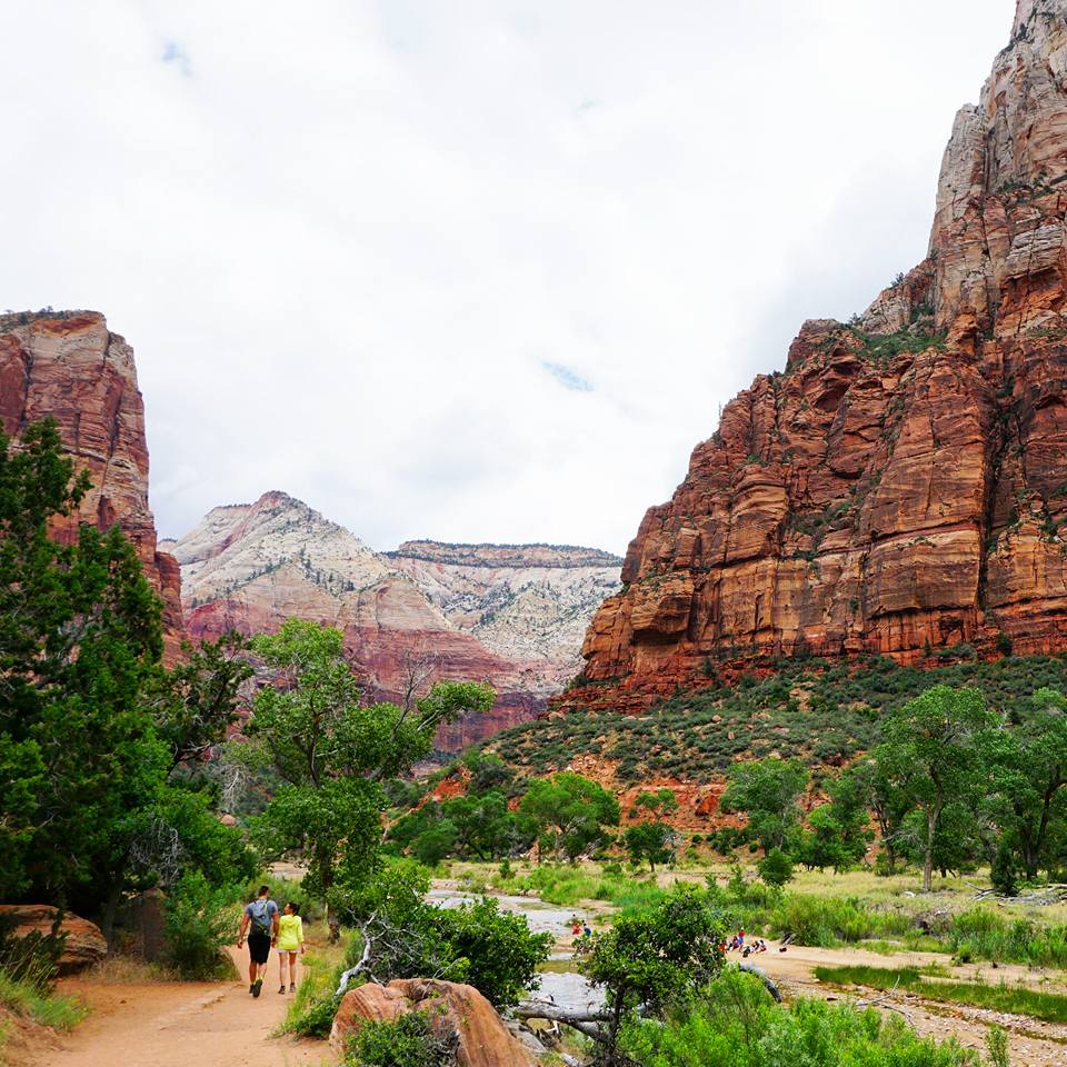 Hiking up Angel's Landing in Zion National Park