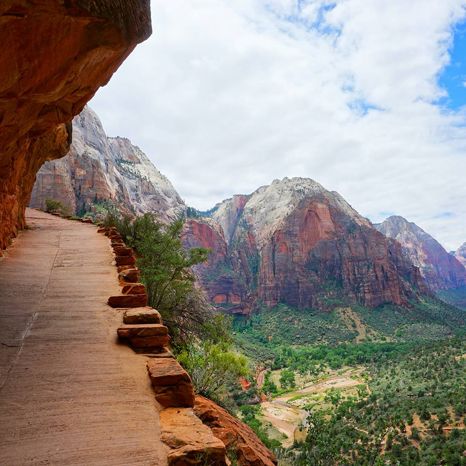 Hiking up Angel's Landing in Zion National Park