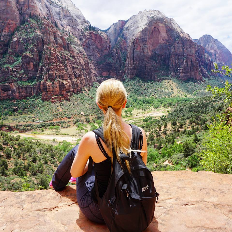 Hiking up Angel's Landing in Zion National Park