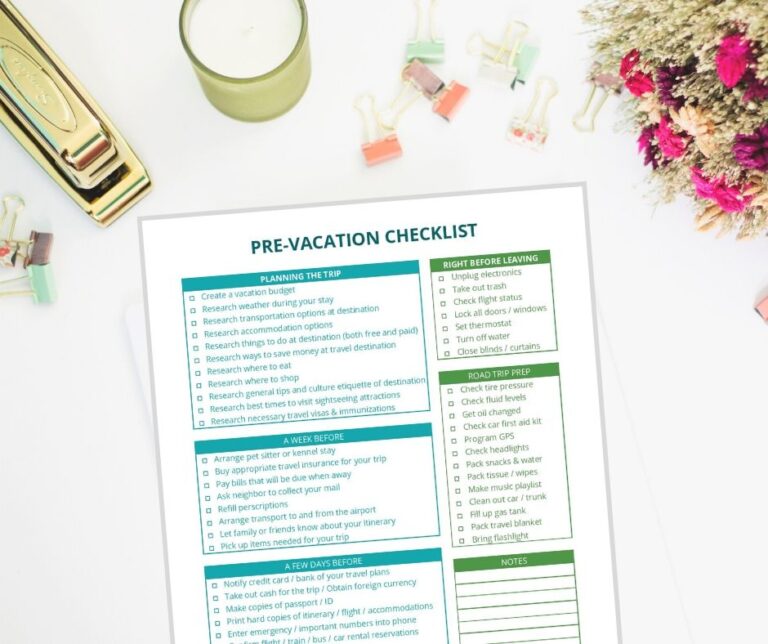 things we forget to do before going on vacation