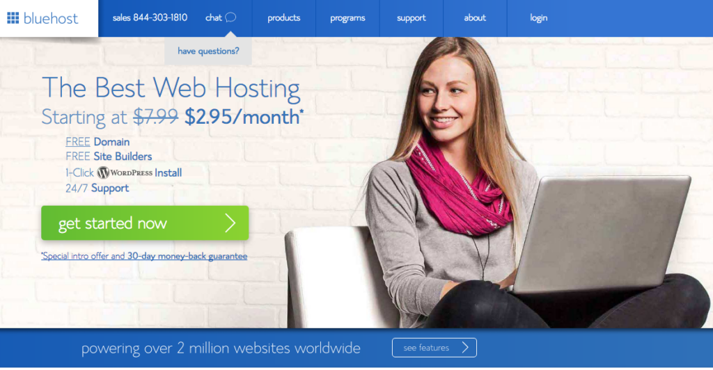 comment démarrer un blog wordpress avec bluehost