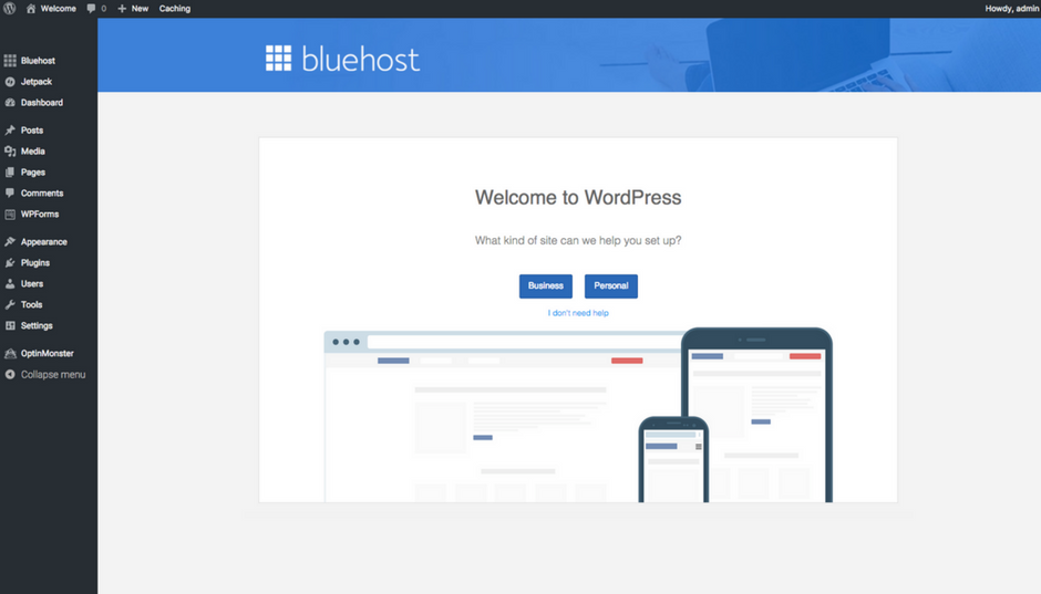 how to start a blog with bluehost