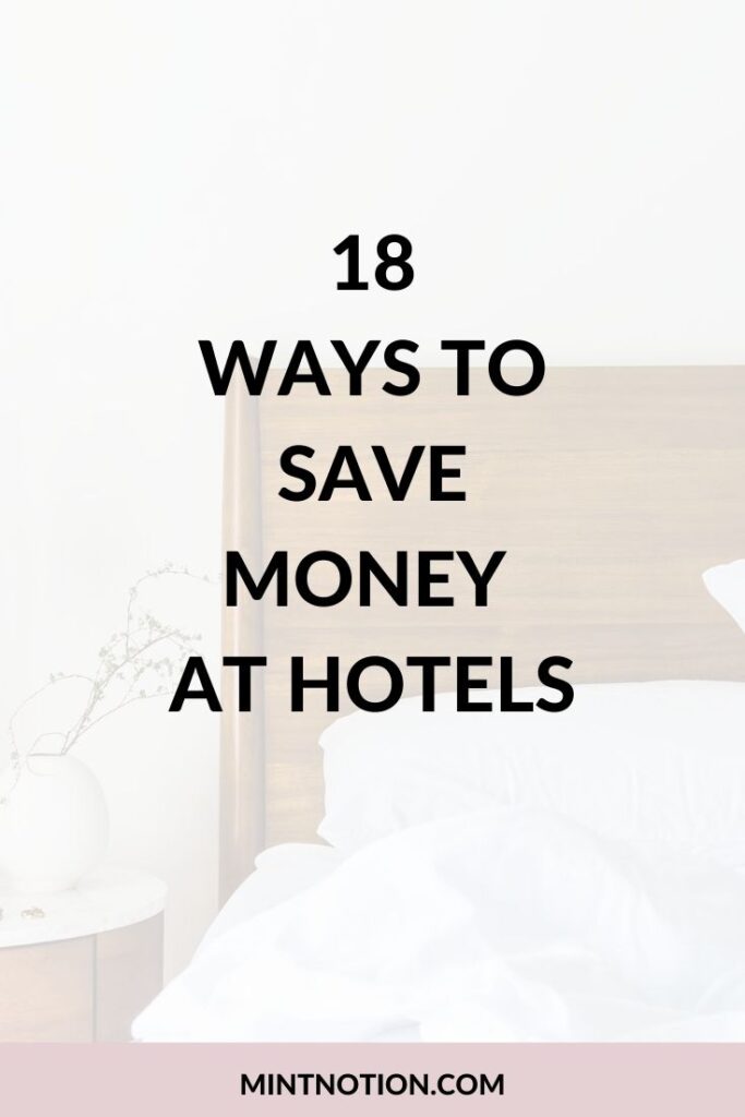 how to save money at hotels