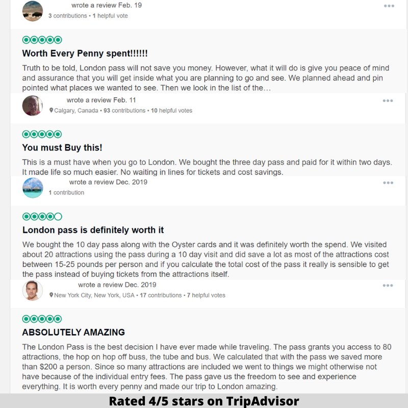 London Pass reviews