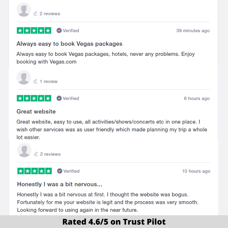 vegas.com reviews