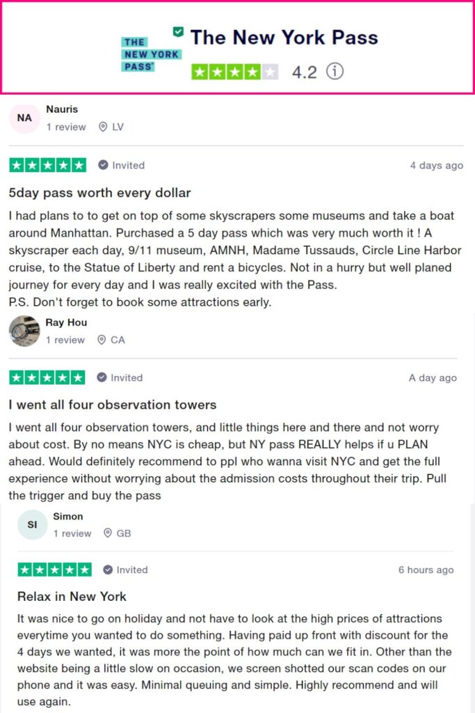 newyorkpass reviews