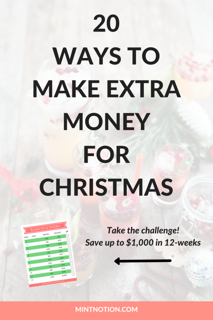 20 ways to make extra money for Christmas