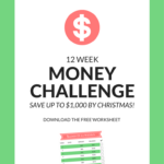 12 week money saving challenge