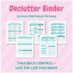 Declutter Binder Printables