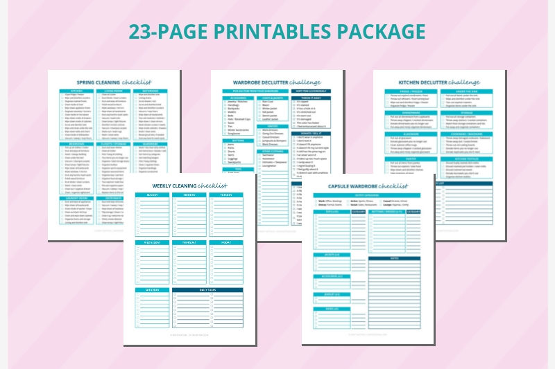 Declutter Binder Printables