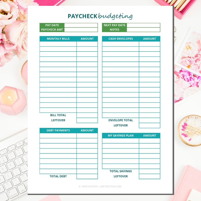 Budget Binder Printables Paycheck Budgeting Mint Notion Budget Binder Printables Paycheck Budgeting Mint Notion