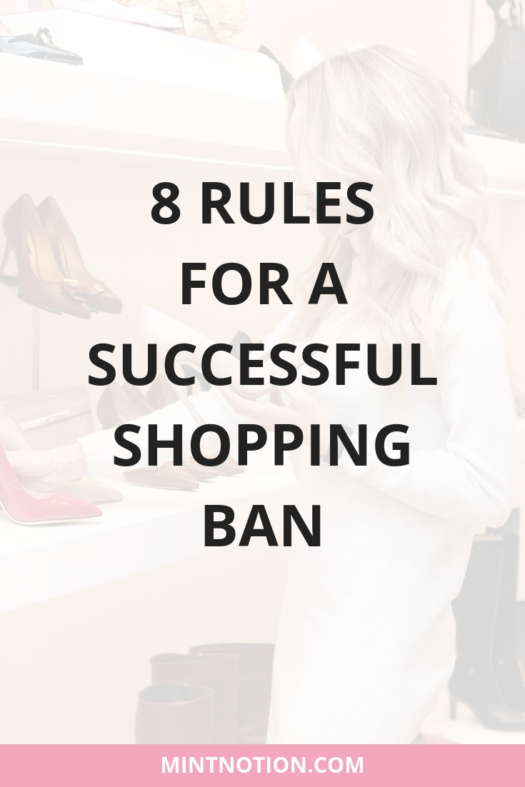 8 rules for a successful shopping ban