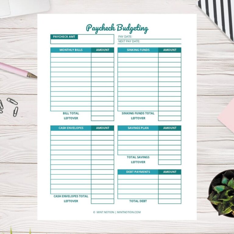 printable-paycheck-budget-template