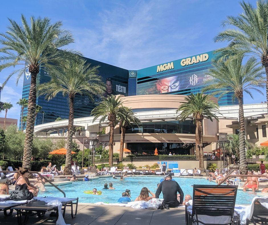 Las vegas pool at MGM Grand hotel