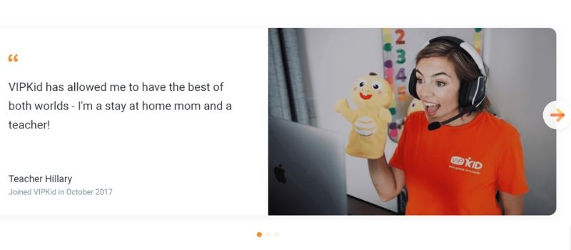 earn money teaching english online with VIPKID