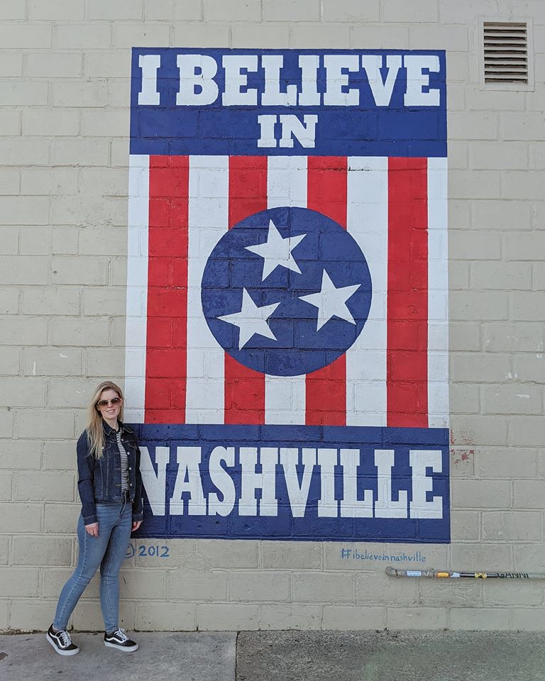 weekend in nashville - i believe in nashville mural