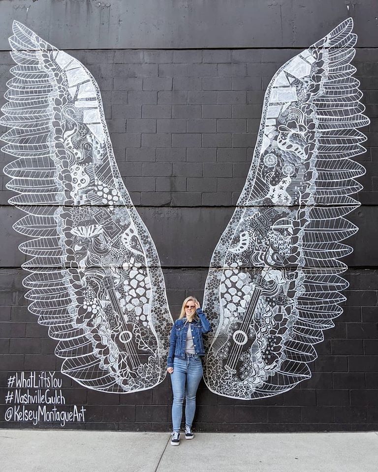 weekend in nashville - whatliftsyour wings mural