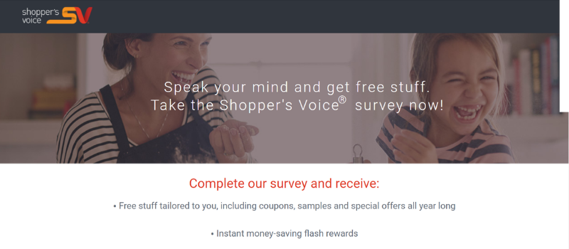 get free coupons and samples with shopper's voice