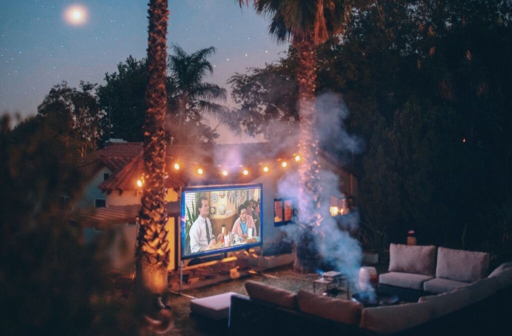 at home date night ideas - movie night