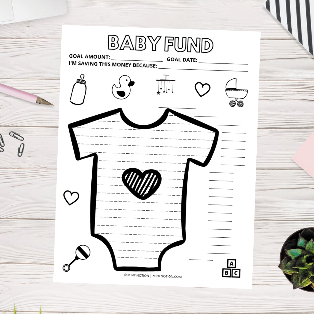 saving for a baby printable