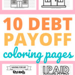 Debt payoff coloring pages