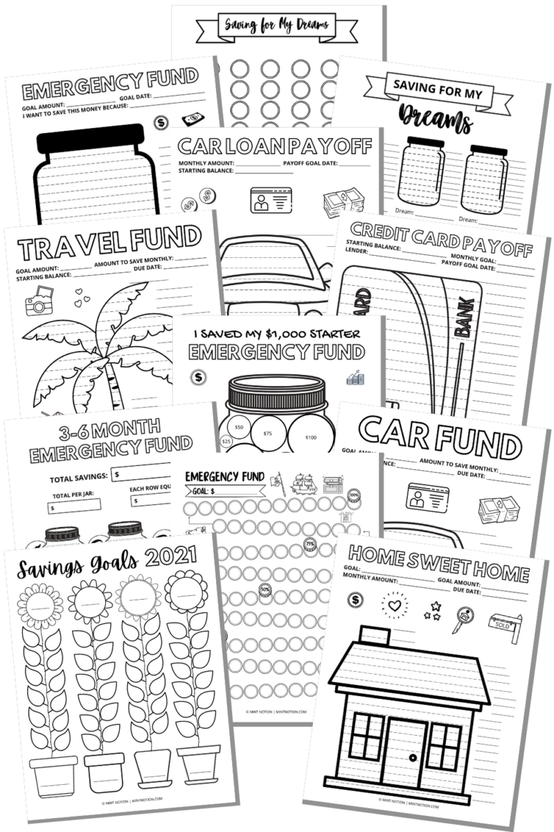 10-savings-and-debt-payoff-coloring-pages-mint-notion