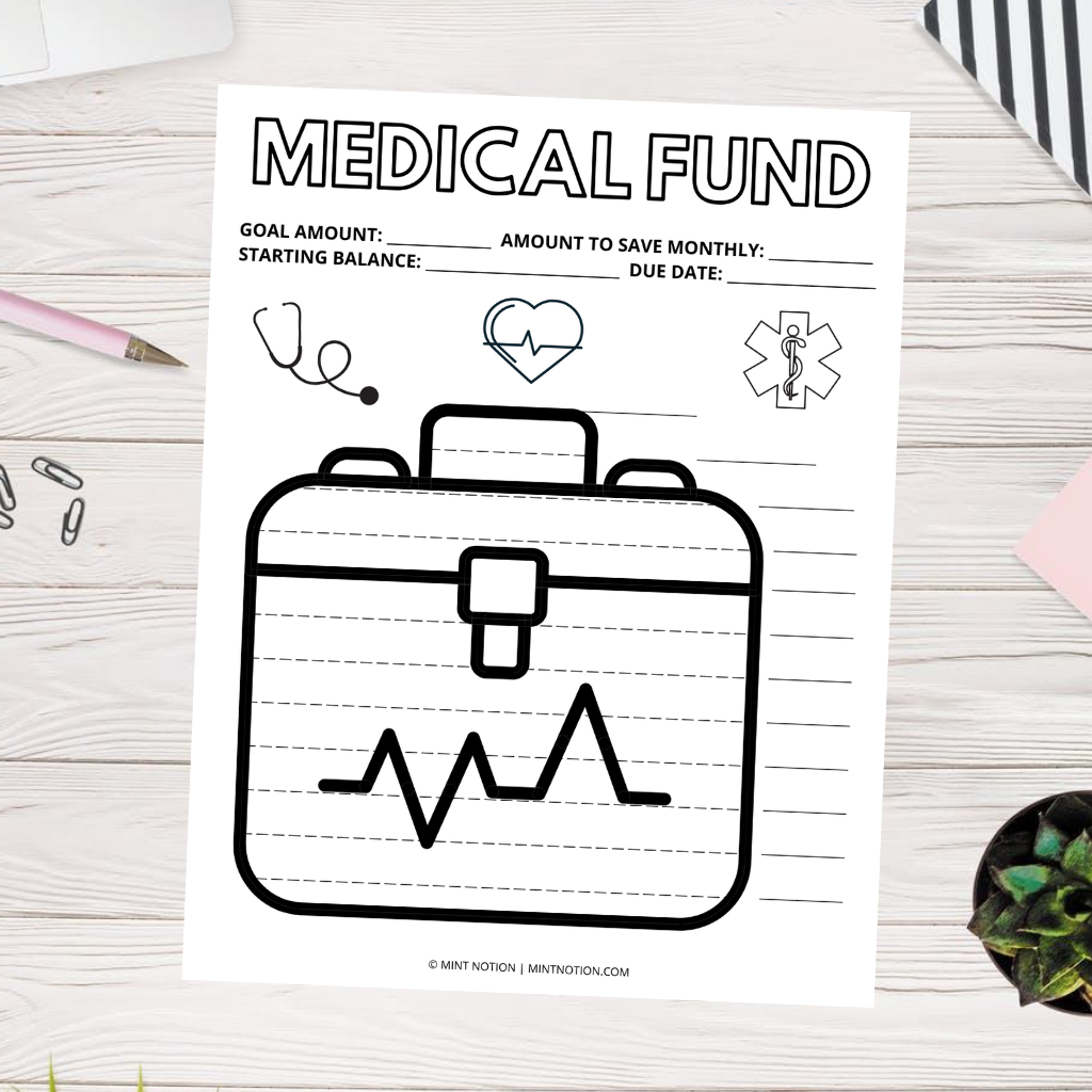 medical fund tracker printable