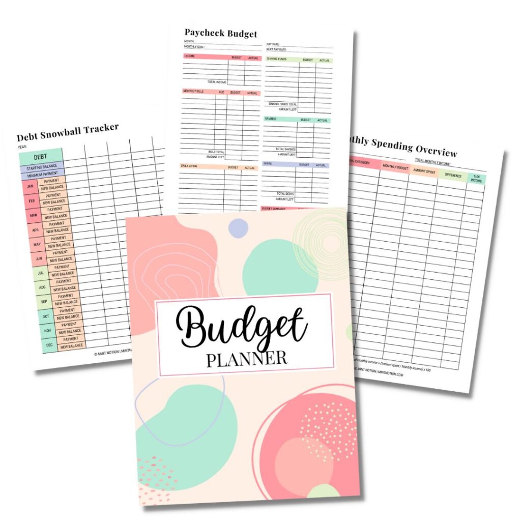 50/30/20 budget printable