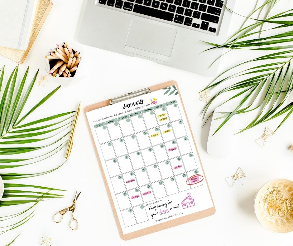 what is a budget calendar and how to make one mint notion