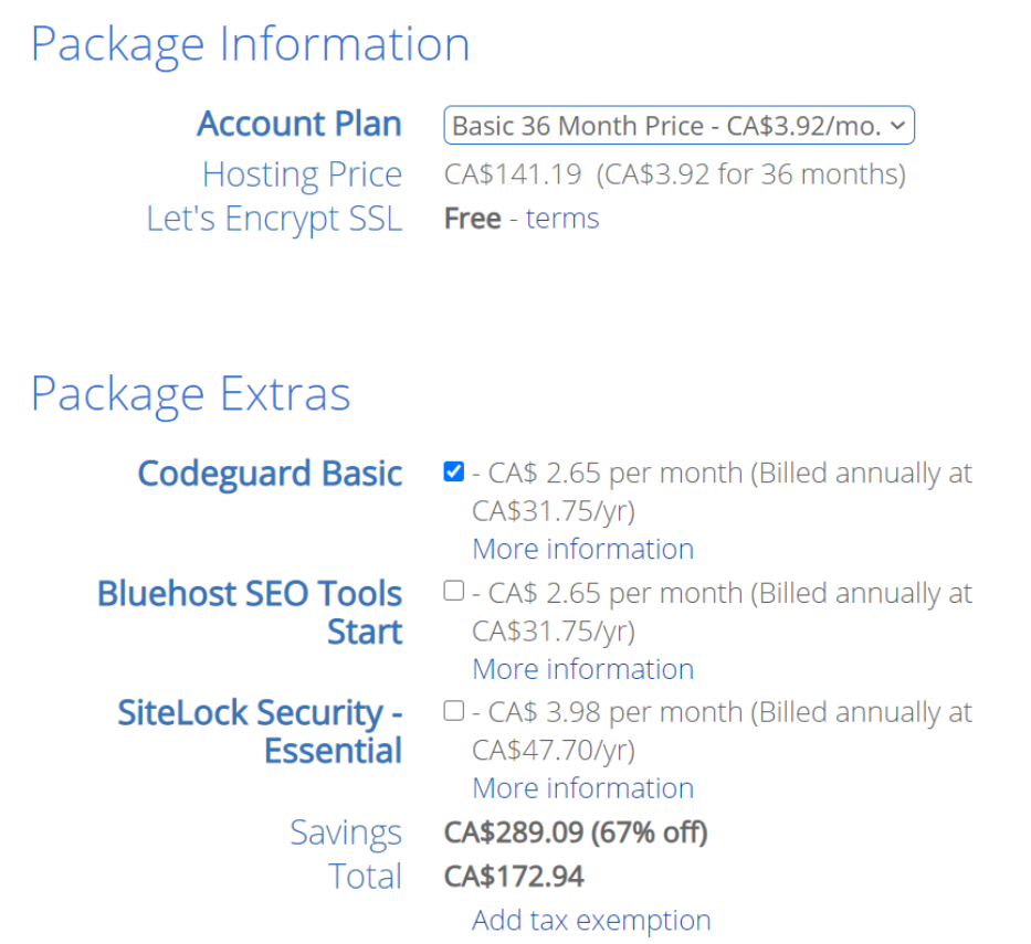 how to start a blog in canada with bluehost