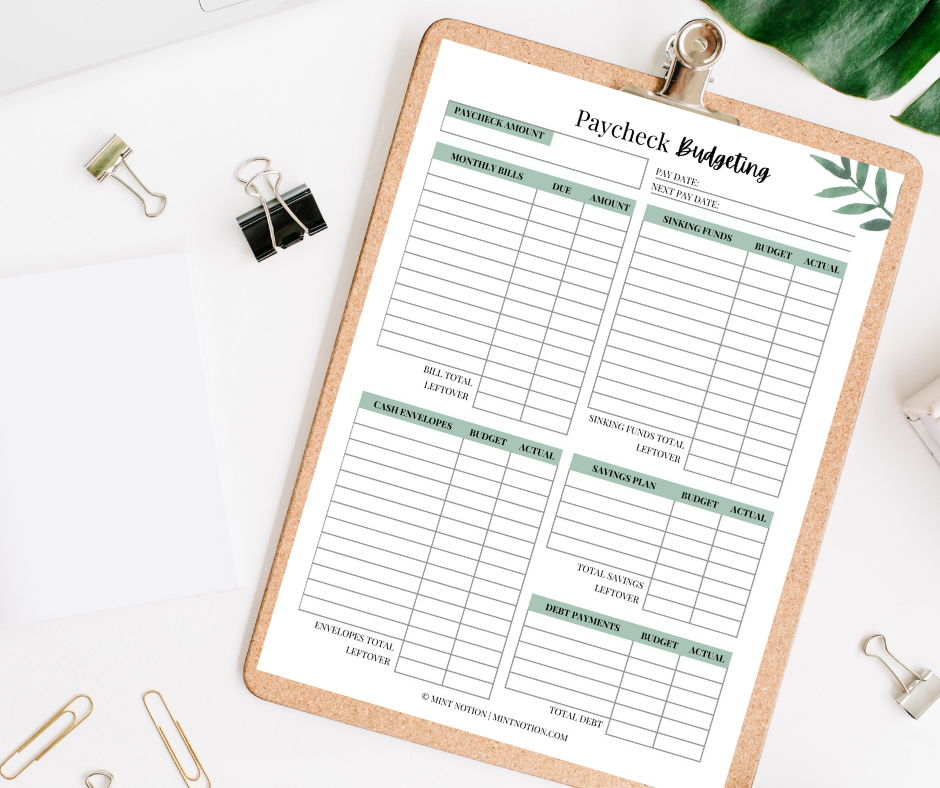 how to budget by paycheck
