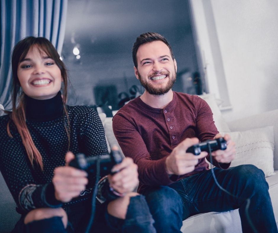 at-home date night ideas - video games