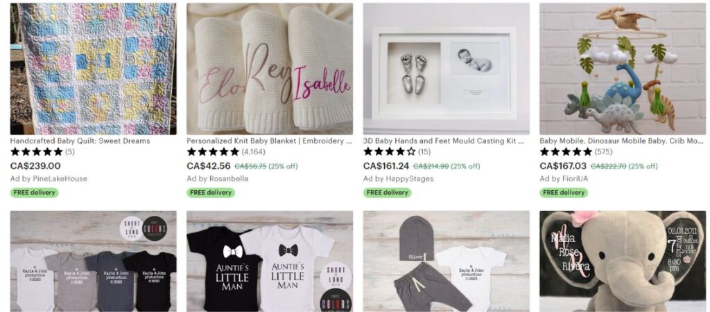 best selling items on etsy - baby