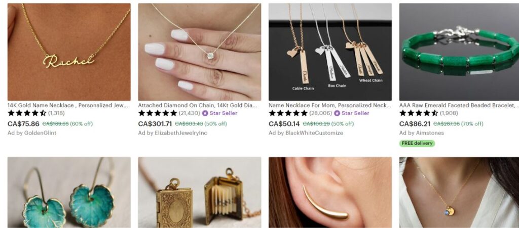best selling items on etsy - jewelry