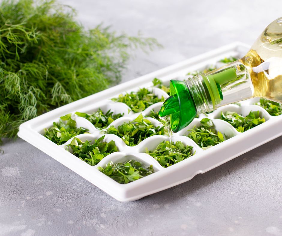 Household Products You Can Stop Buying and Make Yourself - frozen herbs